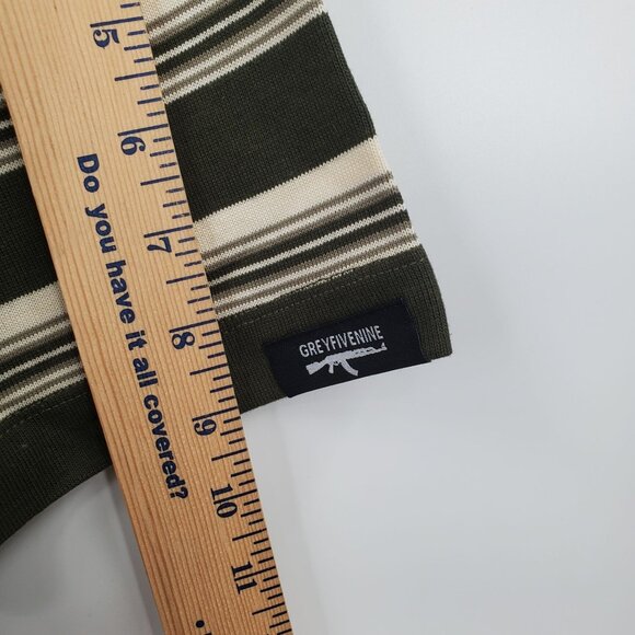 G59 Records Striped Short Sleeve Shirt Top Men Size Large NWT $uicideboy$ Merch - Picture 11 of 12